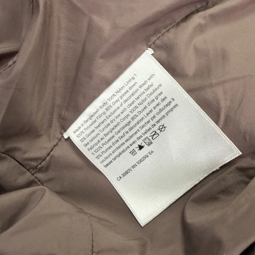 Lululemon Down & Around Vest Women's Size 6 Hooded Long Puffer Down